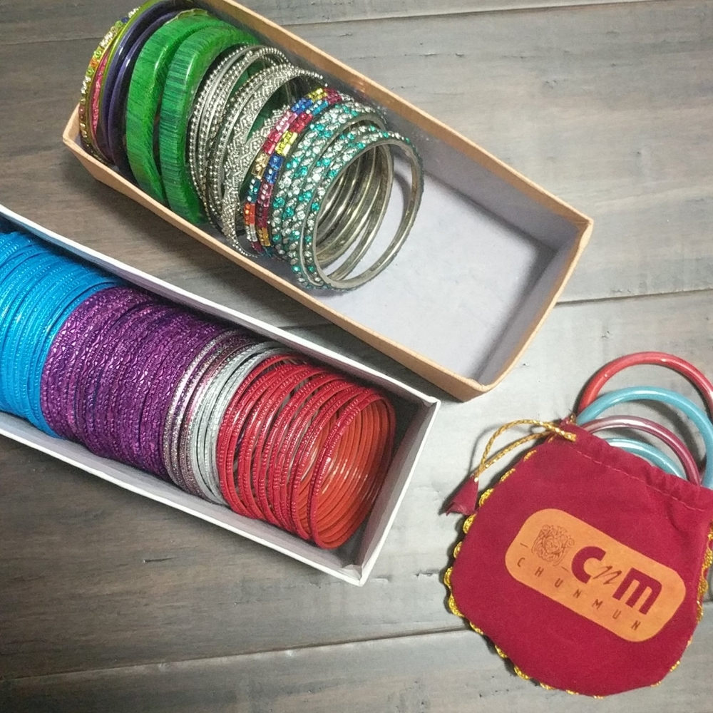 Authentic Indian Bangles (50+ bracelets)